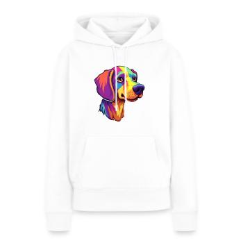 Alano Español Hunderasse Cartoon Kawaii Illustratio - Frauen Premium Bio Hoodie - Weiß - Vorne - Julia (174cm)