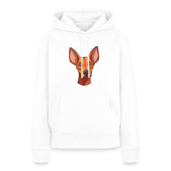 Cirneco Dell Ätna Hunderasse Cartoon Kawaii Illustration - Frauen Premium Bio Hoodie - Weiß - Vorne - Julia (174cm)