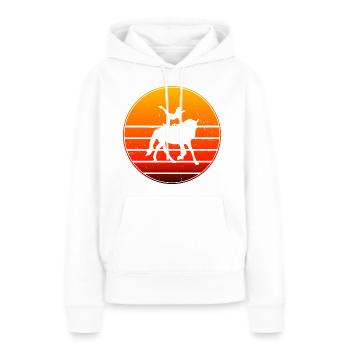 Acrobatics on horseback, artistic gymnastics on horseback, - Women’s Premium Organic Hoodie - white - Front - Julia (174cm)