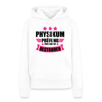 Physikum Abschluss Prüfung bestanden geschafft - Frauen Premium Bio Hoodie - Weiß - Vorne - Julia (174cm)