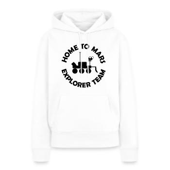 Der Ausflug zum Mars - Frauen Premium Bio Hoodie - Weiß - Vorne - Julia (174cm)