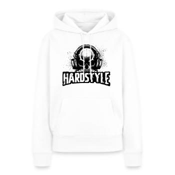 Hardstyle - Frauen Premium Bio Hoodie - Weiß - Vorne - Julia (174cm)