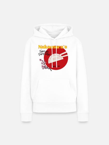 Famous Dumplings - Frauen Premium Bio Hoodie - Weiß