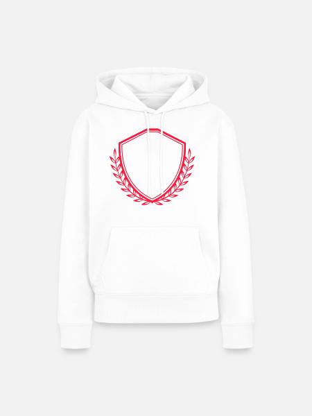 wappen crest - Frauen Premium Bio Hoodie - Weiß