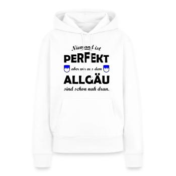 Allgäu, dans le sud de l’Allemagne - Sweat à capuche Premium bio Femme - blanc - Devant - Julia (174cm)