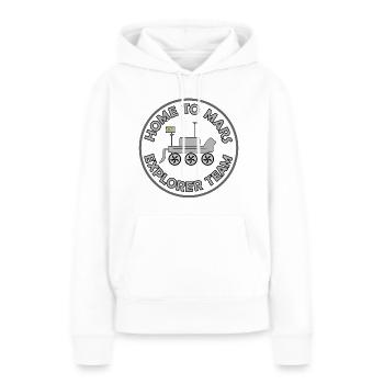 L’aventure martienne - Sweat à capuche Premium bio Femme - blanc - Devant - Julia (174cm)