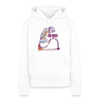 Ampel - Frauen Premium Bio Hoodie - Weiß - Vorne - Julia (174cm)
