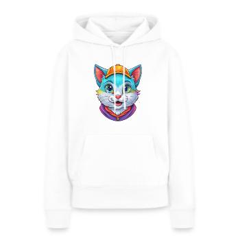 Bambino Katze Rasse Cartoon Kawaii Tier Haustier - Frauen Premium Bio Hoodie - Weiß - Vorne - Julia (174cm)