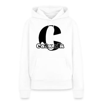 Paws, Fins & Feathers – The Chaos Begins - Women’s Premium Organic Hoodie - white - Front - Julia (174cm)