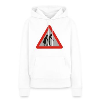old folks - Frauen Premium Bio Hoodie - Weiß - Vorne - Julia (174cm)