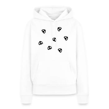 Fliegen - Frauen Premium Bio Hoodie - Weiß - Vorne - Julia (174cm)
