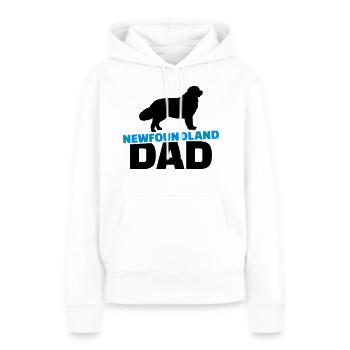 Newfoundland Dad - Sweat à capuche Premium bio Femme - blanc - Devant - Julia (174cm)