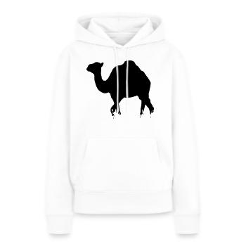 Dromedar - Camel - Frauen Premium Bio Hoodie - Weiß - Vorne - Julia (174cm)