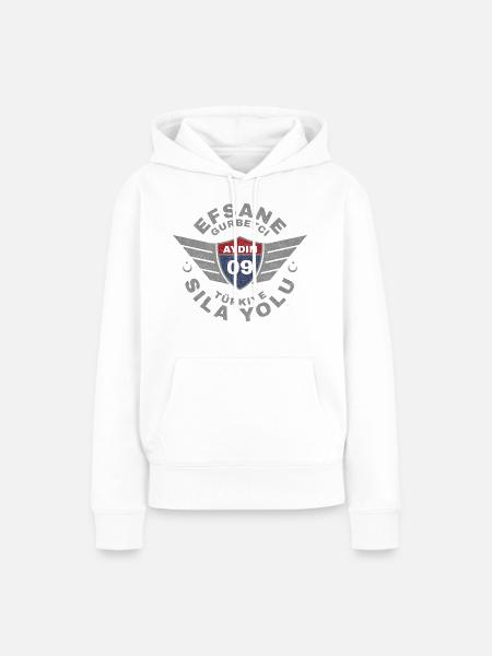 Aydın - Frauen Premium Bio Hoodie - Weiß
