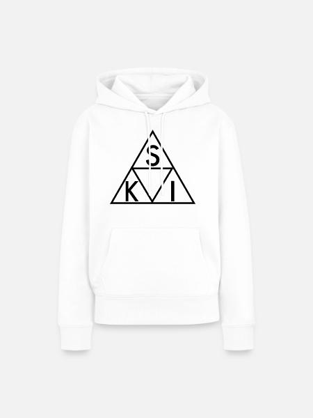Ski - Frauen Premium Bio Hoodie - Weiß