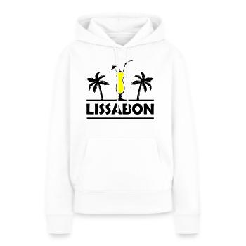 lissabon - Frauen Premium Bio Hoodie - Weiß - Vorne - Julia (174cm)