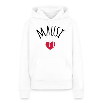 Mausi Kosename - Frauen Premium Bio Hoodie - Weiß - Vorne - Julia (174cm)