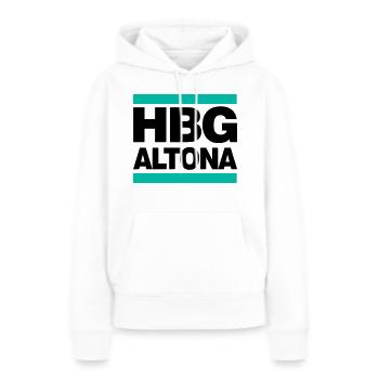 Hamburg Altona (HBG ALTONA) - Frauen Premium Bio Hoodie - Weiß - Vorne - Julia (174cm)