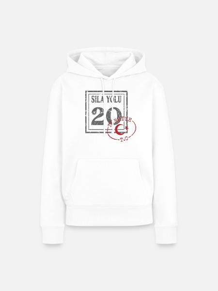 Denizli - Frauen Premium Bio Hoodie - Weiß