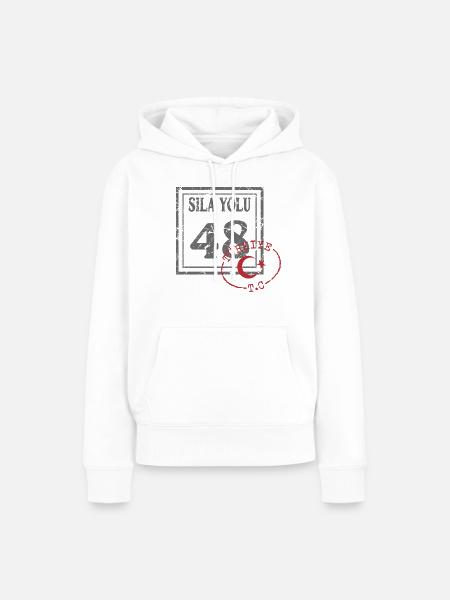 Muğla - Frauen Premium Bio Hoodie - Weiß