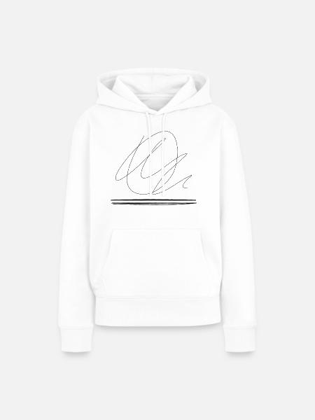 Abstrakt - Frauen Premium Bio Hoodie - Weiß
