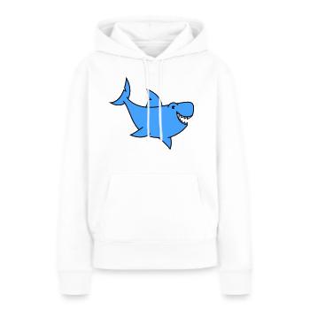 Shark Comic - Women’s Premium Organic Hoodie - white - Front - Julia (174cm)
