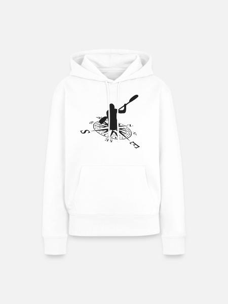 Paddeln - Frauen Premium Bio Hoodie - Weiß