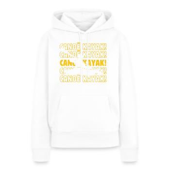 Canoë kayak canoë kayak canoë kayak - Sweat à capuche Premium bio Femme - blanc - Devant - Julia (174cm)