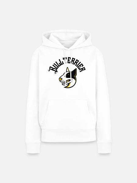 Bullterrier - Frauen Premium Bio Hoodie - Weiß