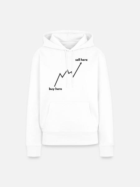 buy here - sell here - Frauen Premium Bio Hoodie - Weiß