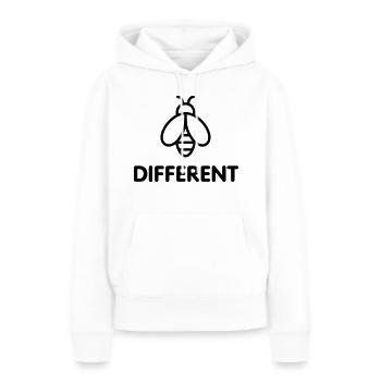 Bee Different - Sweat à capuche Premium bio Femme - blanc - Devant - Julia (174cm)