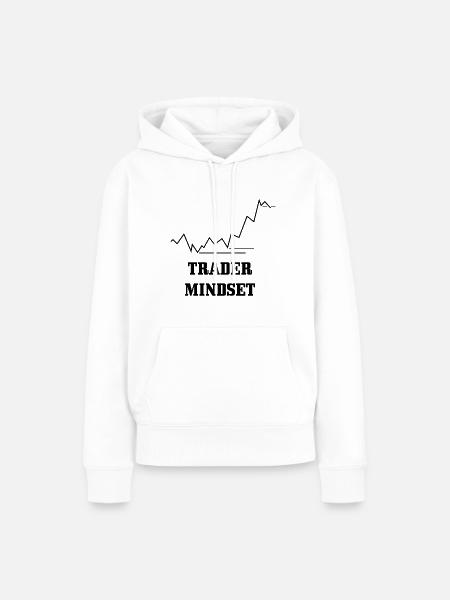 Denkweise des Traders - Frauen Premium Bio Hoodie - Weiß