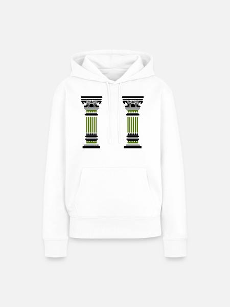 antike säule 2 - Frauen Premium Bio Hoodie - Weiß