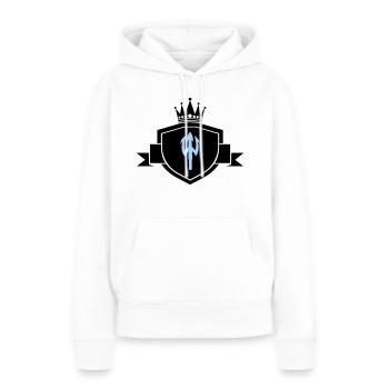 Armoiries du Trident - Sweat à capuche Premium bio Femme - blanc - Devant - Julia (174cm)