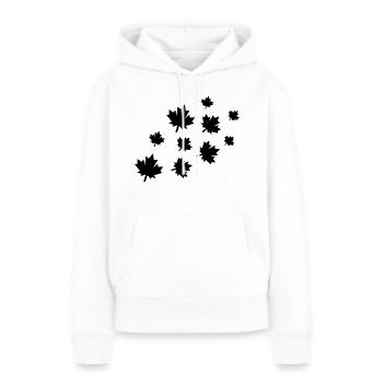 ahornblätter - Frauen Premium Bio Hoodie - Weiß - Vorne - Julia (174cm)