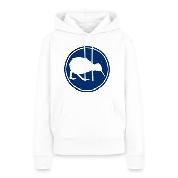 Kiwi - Neuseeland - New Zealand - Maori - Aotearoa - Frauen Premium Bio Hoodie - Weiß - Vorne - Julia (174cm)