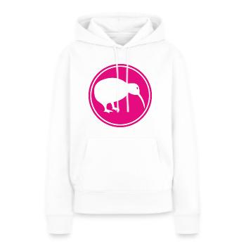 Kiwi - Neuseeland - New Zealand - Maori - Aotearoa - Frauen Premium Bio Hoodie - Weiß - Vorne - Julia (174cm)