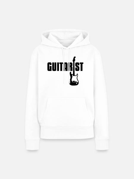 guitarist - Frauen Premium Bio Hoodie - Weiß