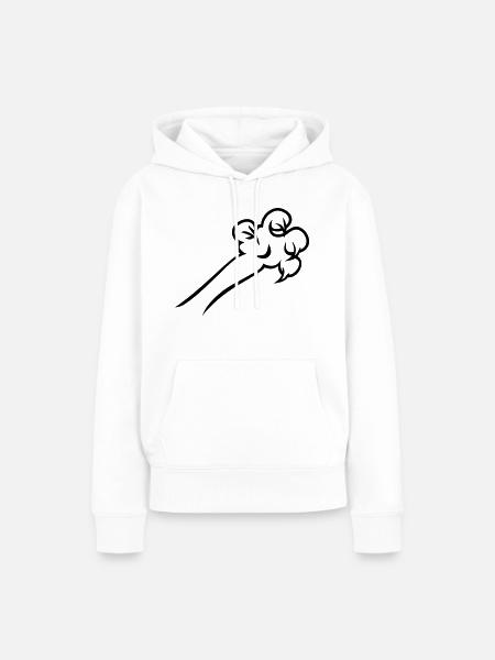 claws / Krallen (1c) - Frauen Premium Bio Hoodie - Weiß