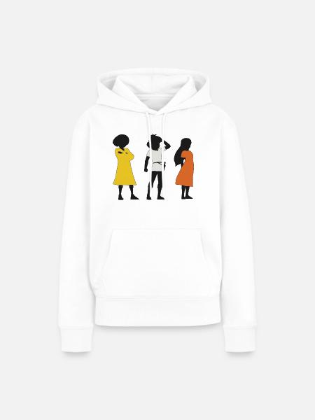 Solaris 01 - Frauen Premium Bio Hoodie - Weiß