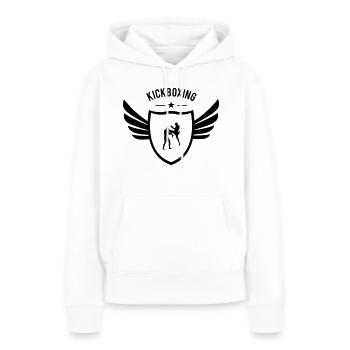 Kickboxing Star - Frauen Premium Bio Hoodie - Weiß - Vorne - Julia (174cm)