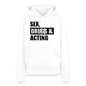 Schauspieler - Frauen Premium Bio Hoodie - Weiß - Vorne - Julia (174cm)