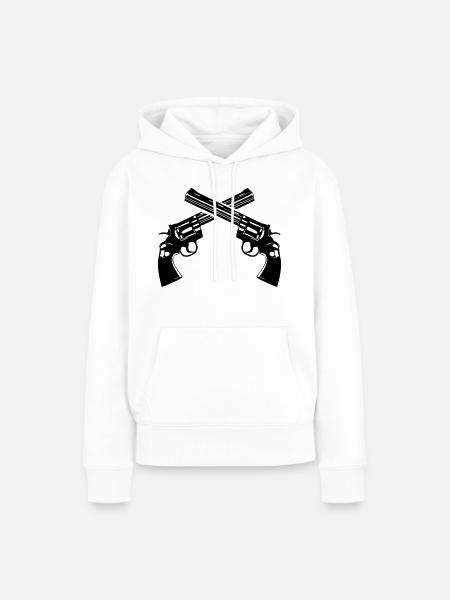 waffen - Frauen Premium Bio Hoodie - Weiß