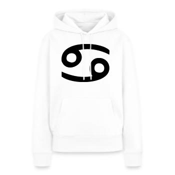 Sternzeichen Krebs - Frauen Premium Bio Hoodie - Weiß - Vorne - Julia (174cm)
