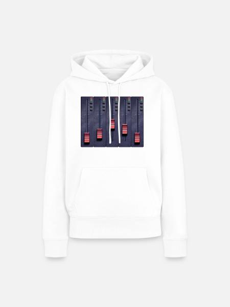 Musik, Musical, Noten - Frauen Premium Bio Hoodie - Weiß