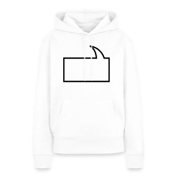 Sprechblase - Frauen Premium Bio Hoodie - Weiß - Vorne - Julia (174cm)
