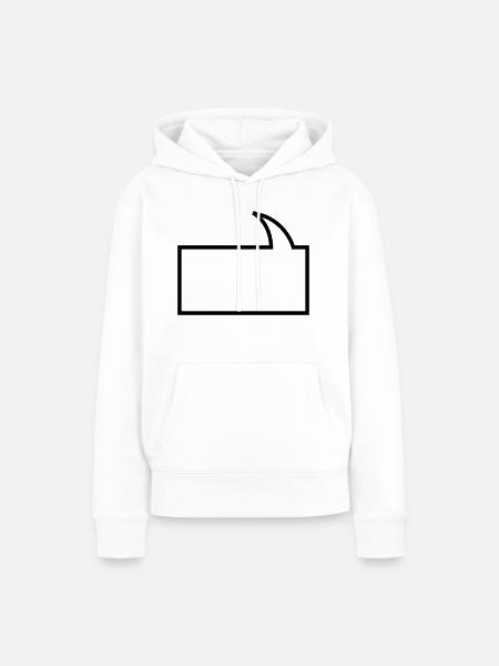 Sprechblase - Frauen Premium Bio Hoodie - Weiß
