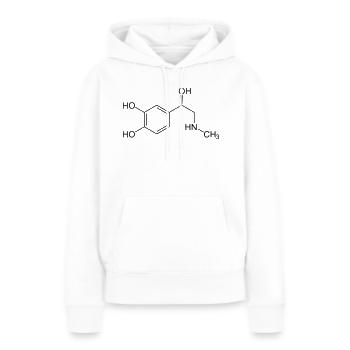 Adrenaline - Sweat à capuche Premium bio Femme - blanc - Devant - Julia (174cm)
