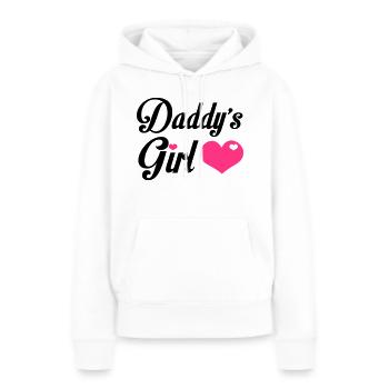 Daddy's Girl - Frauen Premium Bio Hoodie - Weiß - Vorne - Julia (174cm)