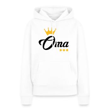 Großmütter / Oma / Mami / Großmutter / Mamy - Frauen Premium Bio Hoodie - Weiß - Vorne - Julia (174cm)
